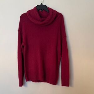 Caslon Burgundy Cowl Neck Sweater